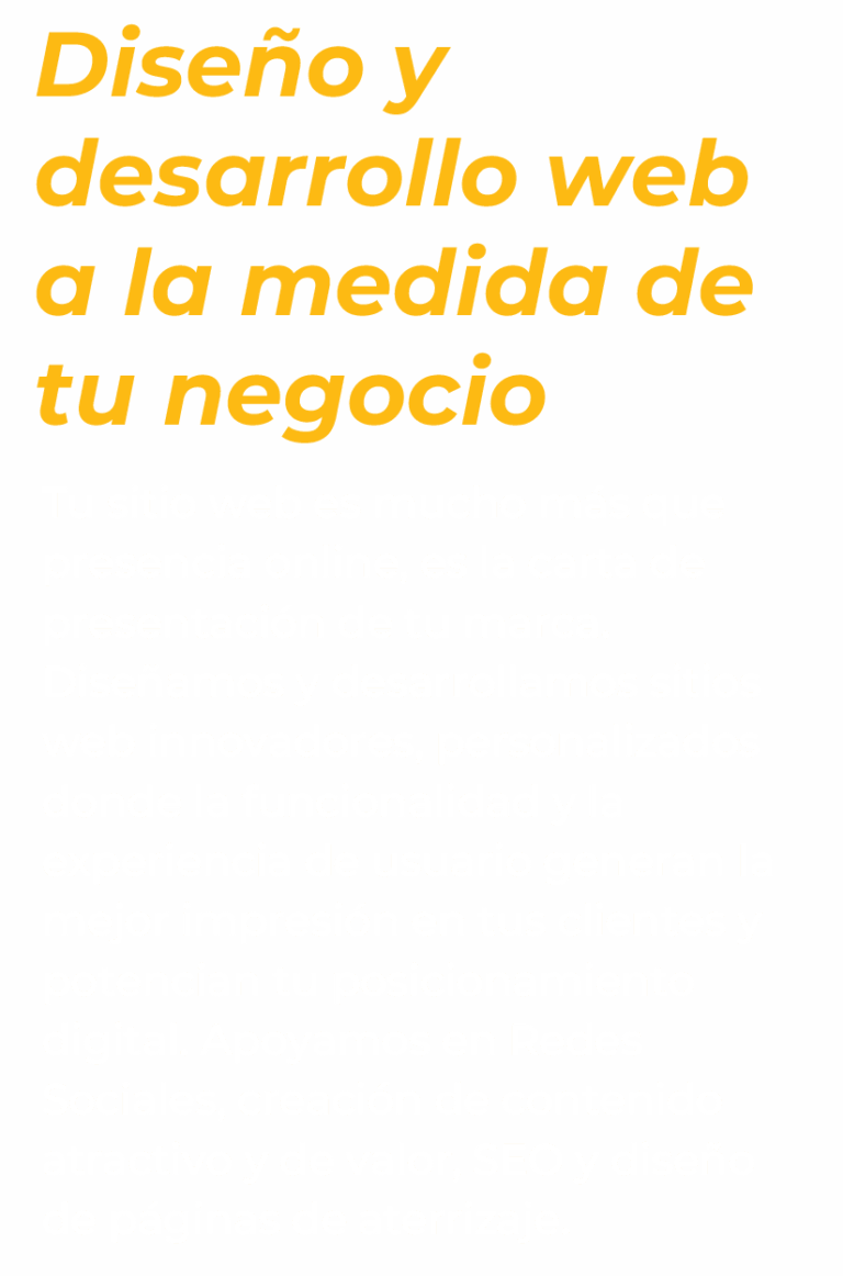 DISEÑO WEB UI / UX ADAPTATIVOS Sitios WEB orientados a objetivos comerciales y estrategias de negocio, atractivos, funcionales y fáciles de usar. Páginas corporativas, Ecommerce, Landing Page, aplicaciones web y presencia web en general. PLANES Y PRECIOS Diseño web tienda online ecommerce landing page mailing newsletter marketing digital redes sociales campañas display banners html Marca Branding Editorial Vídeos Explicativos Corporativos UX U